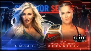 WWE Survivor Series 2018 Charlotte Flair vs Ronda Rousey Official Match Card