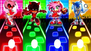 Amy Rose EXE vs Sonic EXE vs Amy Rose vs Sonic | Tiles Hop EDM Rush