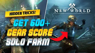 New World - Secret Solo Lvl 60 Gear Score Farm! ( Best Gear Score Farming Watermark )