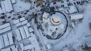 Крещение Господне 2021, купание в проруби. Новая Водолага