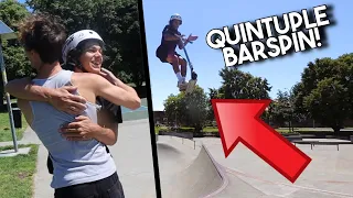 World’s Fastest Barspins on a Scooter! (Quint)