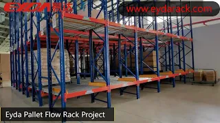 Eyda Heavy Duty Roller Moving Pallet Flow Rack