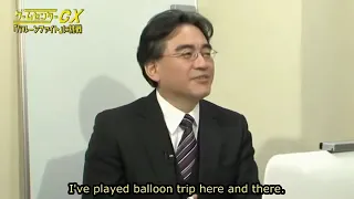 Satoru Iwata challenges one of his own games (Game Center CX)