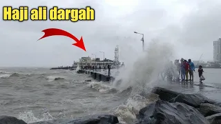 Haji ali heavy rain | Mumbai haji ali dargah  | rain in haji ali | #mumbairains