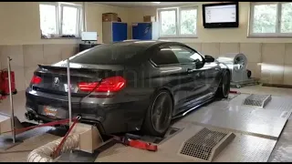 Замер мощности двигателя на диностенде автомобиля BMW M6 F13 44 V8 BiTurbo 560PS 2015