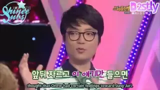 (eng) Onew had certain feelings toward Jung Juri? @ SGB cut