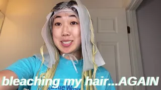 i tried bleaching my hair again...