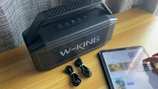 W-KING Bluetooth Speakers, 60W RMS(80W Peak) Portable Wireless Loud Bluetooth Speaker with Deep Bass