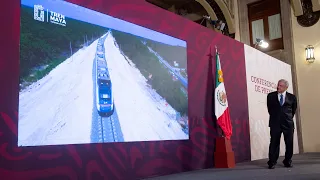 Empresa de Sedena asume administración del Tren Maya. Conferencia presidente AMLO