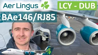 Flying the BAE146 / Avro RJ85 with Aer lingus & City Jet from London City to Dublin