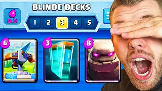 😱😵Ich MUSS *BLIND* DECKS BAUEN... (und raste aus) | Clash Royale Deutsch