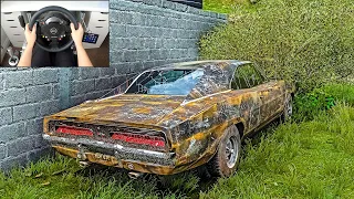 Abandoned Dom's Dodge Charger R/T - Forza Horizon 5 (Steering Wheel + Shifter) Gameplay