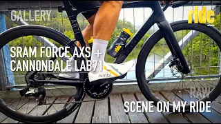 Bike gallery / new SRAM Force AXS / Cannondale Lab71 SuperSix Evo scene on my ride 04-03-2023 – RAW