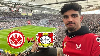 Macht Demonstration ⚫️🔴 bei Mega Atmosphäre🔥| Eintracht Frankfurt vs Bayer Leverkusen | Stadionvlog