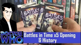 Doctor Who Nostalgia: Battles in Time History & Opening 5 Packs