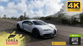 Bugatti Chiron Gameplay | Logitech G923 Steering Wheel Forza Horizon 5 #gameplay #gamingvideo #new