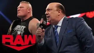 Brock Lesnar to enter at No. 1 in the Royal Rumble Match: Raw, Jan. 6, 2020