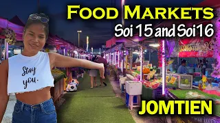 Jomtien Beach Road Soi 15 and Soi 16 Night Markets