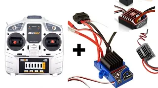How to calibrate your mc6c microzone transmitter with a Traxxas XL-5 ESC