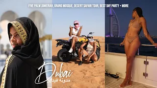 4 Days in Dubai Vlog 🇦🇪| FIVE Palm Hotel, Desert Safari, Soul Brunch🔥, Grand Mosque, Perfumes + More
