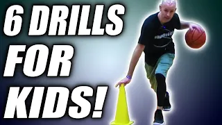 6 BEST Dribbling Drills For Kids! Basketball Drills For Beginners