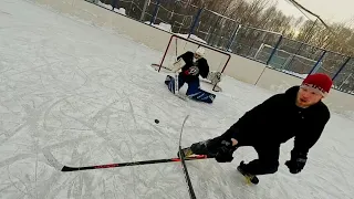 Дворовый хоккей от первого лица