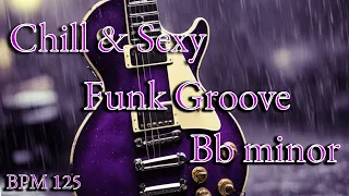 Chill, Sexy & Smooth Funk Groove Guitar Backing Track in Bb-minor (dorian)