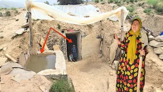 Rescue from the storm: I (Nomadic lady) built an underground shelter to save my children