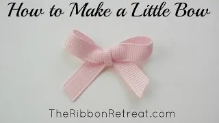 How to Make a Little Bow - TheRibbonRetreat.com