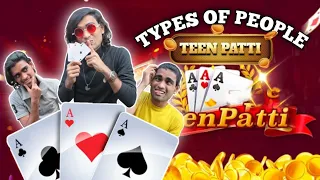 TYPES OF PEOPLE IN TEEN PATTI | Indian Playing Card Game 3 patti Comedy Video • Avinash vines