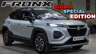 BEST MODIFICATION OF FRONX SIGMA SPECIAL EDITION WITH MARUTI GENUINE ARMREST,ORVMS,ALLOYS  &TAILBAR