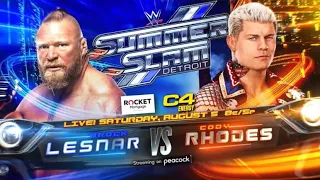 Brock Lesnar vs. Cody Rhodes: WWE SummerSlam 2023 - Official Match Card