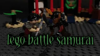 lego  samurai battle stop motion