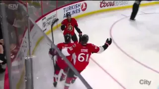 Kyle Turris snap-shot goal - Lightning 0 vs. Senators 1 - Jan 4th 2015 (HQ)