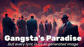 Gangsta's Paradise - But every lyric is an AI generated image (Coolio feat. L.V.)