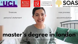 master's degree in london | personal statement, international student + tips