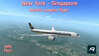 Singapore Airlines A350-900: World's Longest Flight New York (JFK) - Singapore (SIN) | Full Flight