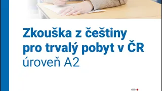 Zkouška A2 pro trvalý pobyt 2022 - экзамен по чешскому языку для ПМЖ 2022