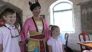 Meeting Mulan at Akershus in Epcot, June 2023