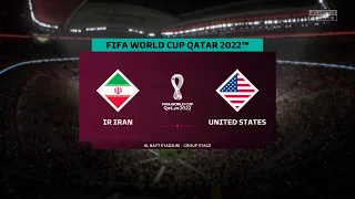 Iran vs United States | FIFA World Cup Qatar 2022 - 29th November 2022 Full Match | FIFA 23 Gameplay