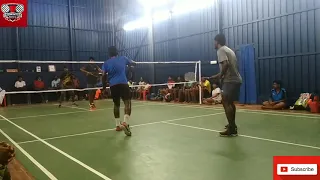 Saravanan & Purushoth VS Ganesh & Kalai || Semifinals SET 1 Andimadam Open Badminton Match Tamilnadu