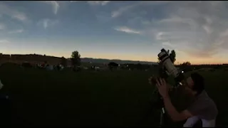 Solar Eclipse of 21 Aug 2017 from Casper, WY 360-degree video