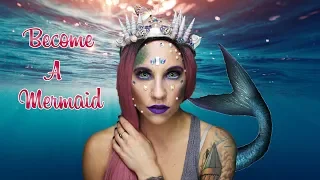 Easy Mermaid Tutorial SFX (Special Effects) How To Make Scales With Eyeshadow