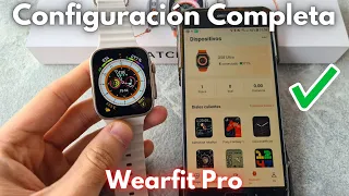 ✅  Configuración COMPLETA de tu smartwatch GS8 Ultra con tu teléfono | Wearfit Pro