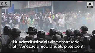 Tåregas og skuddrab: Hundredtusindvis demonstrerer mod Venezuelas regering - DR Nyheder