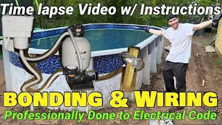 How to Bond Wire Above Ground Pool Electrical Wiring bonding pump motor skimmer frame Electric Code