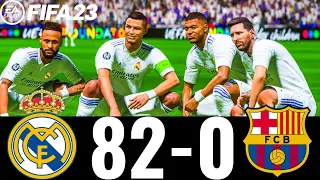 FIFA 23 - MESSI, RONALDO, MBAPPE, NEYMAR, ALL STARS | REAL MADRID 82-0   FC BARCELONA ! UCL FINAL !