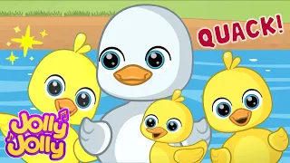 🐤🦆 Five Litte Ducks 🦆🐤  + More Nursery Rhymes & Kids Songs By Jolly Jolly and Friends