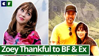 Zooey Deschanel Thanks Both, Boyfriend Jonathan Scott & Ex, Jacob Pechenik on Father's Day