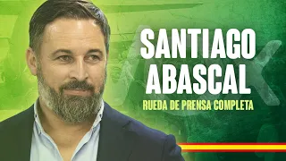 🛑  DIRECTO / Rueda de prensa de Santiago Abascal